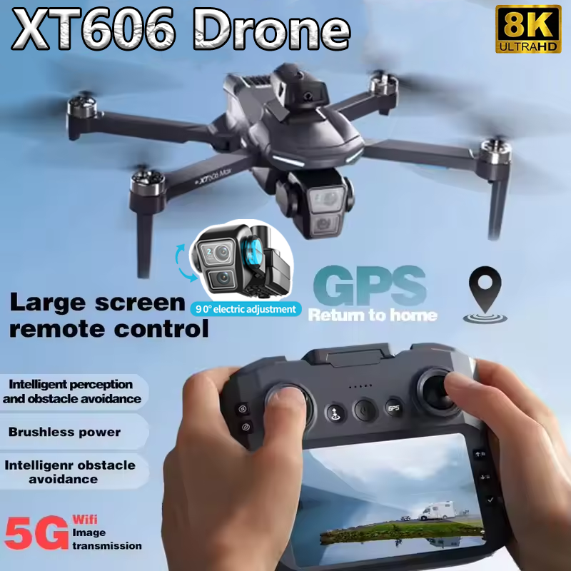 Drone Top Rc - XT606 MAX GPS NEW Drone 8k