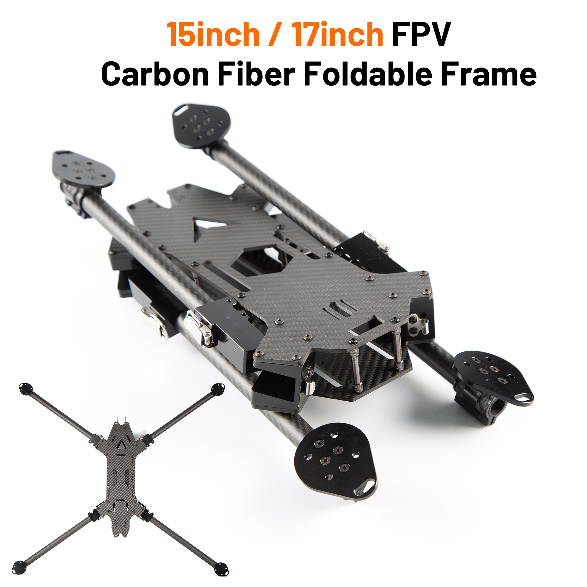 Rc Motor Drone - 15inch /17inch FPV Carbon Fiber Foldable