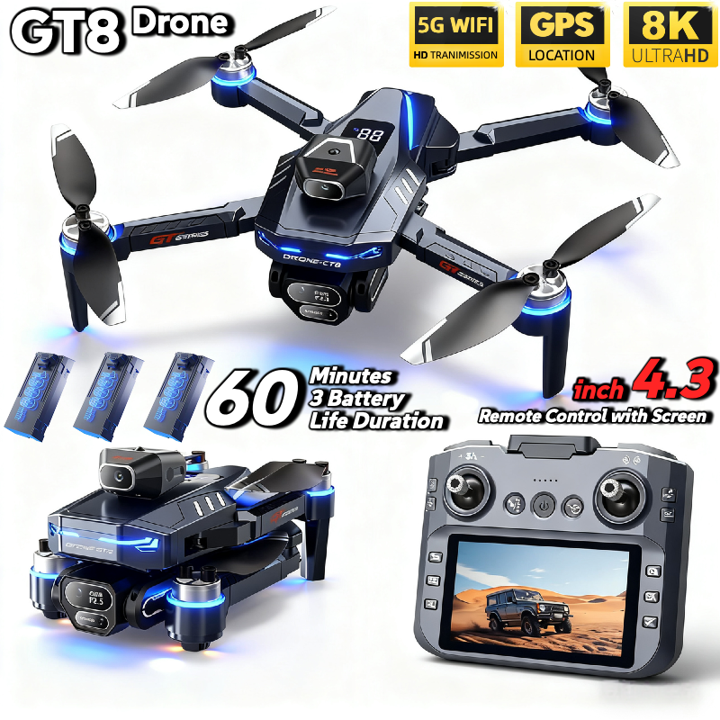 Drone E88Pro Rc 4K - For Genuine GT8 Drone 4K Professional