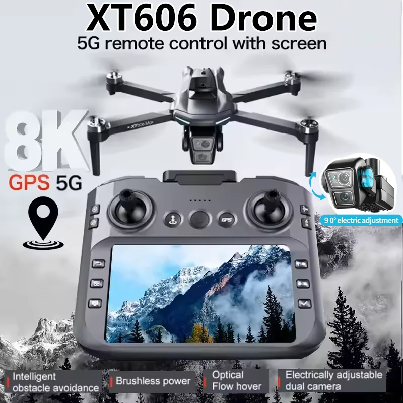 Drone Top Rc - XT606 Foldable Drone 4K Dual Cameras