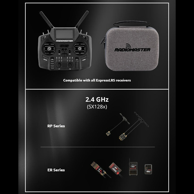 Joystick Rc Drone - RadioMaster RC Transmitter GX12 ExpressLRS 2.4GHz