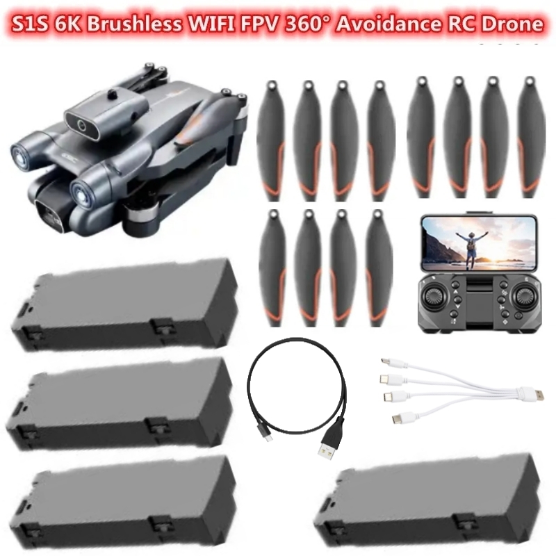 S1S 6K Brushless WIFI FPV 360° – обзор и цена Drone Rc S1S