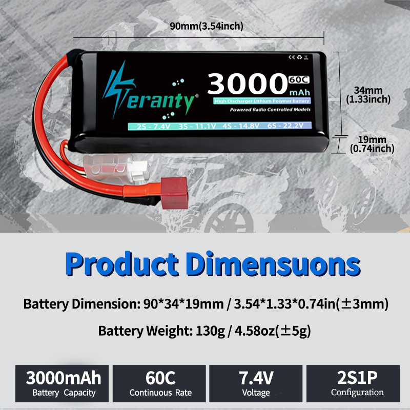 TERANTY 2S 3000mAh Lipo Batter – обзор и цена Drone Rc Car