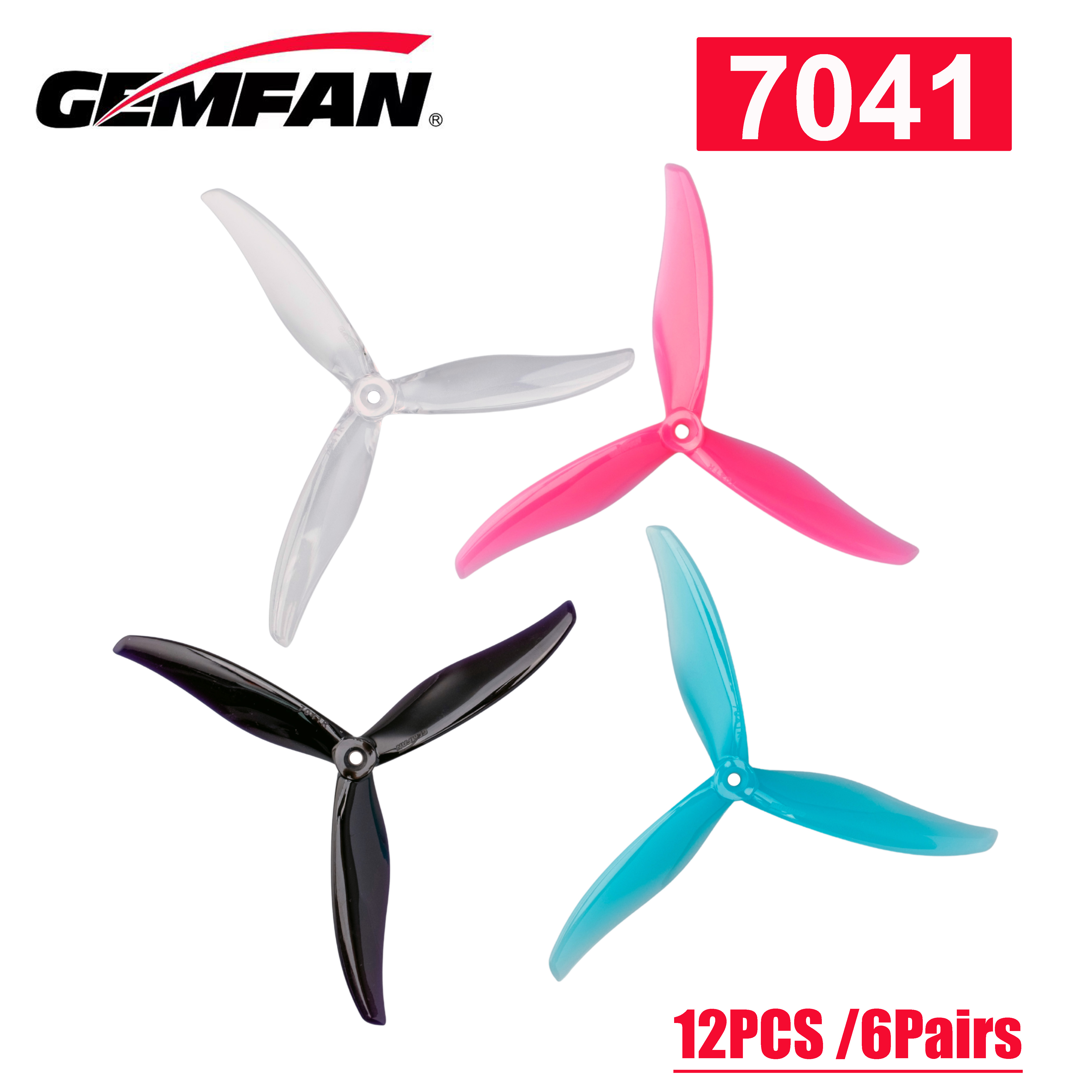 NEW12PCS /6Pairs Gemfan Flash  – обзор и цена Rc Motor Drone