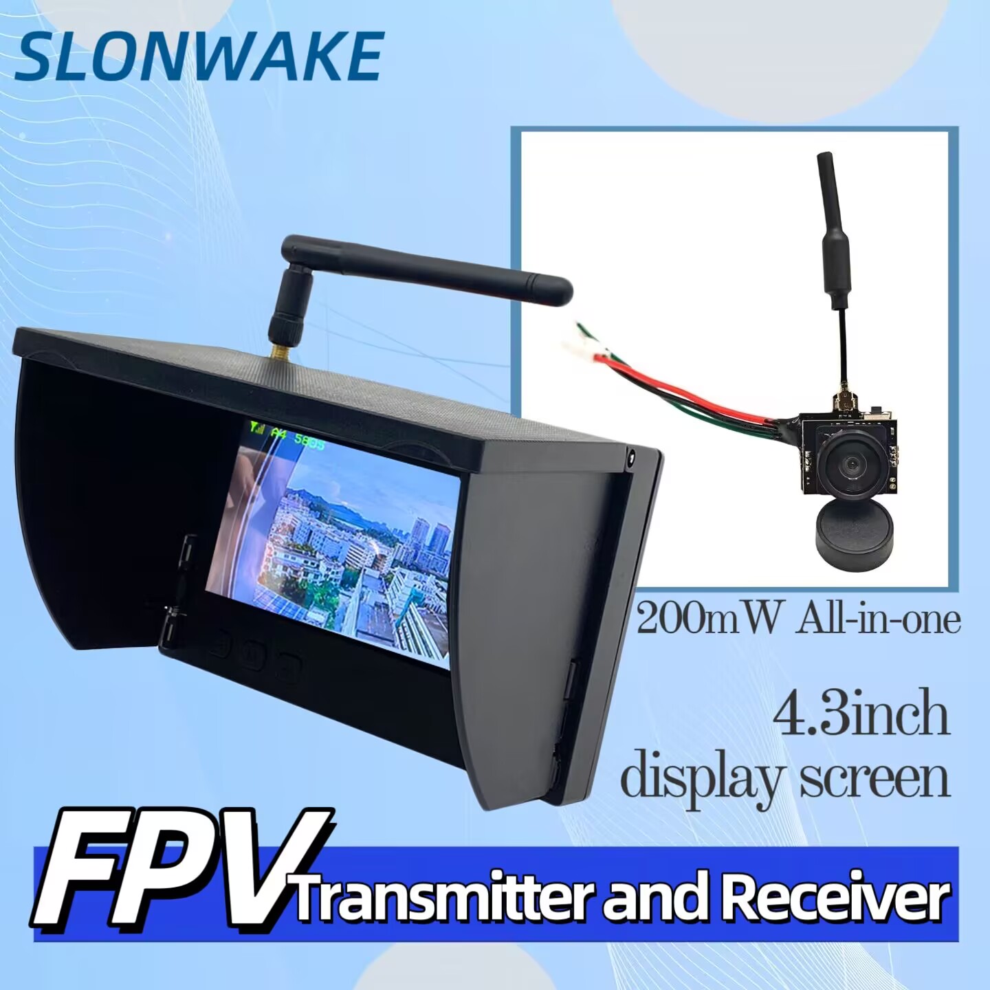 SLONWAKE 5.8G Analog Video Tra – обзор и цена Drone Rc With Screen
