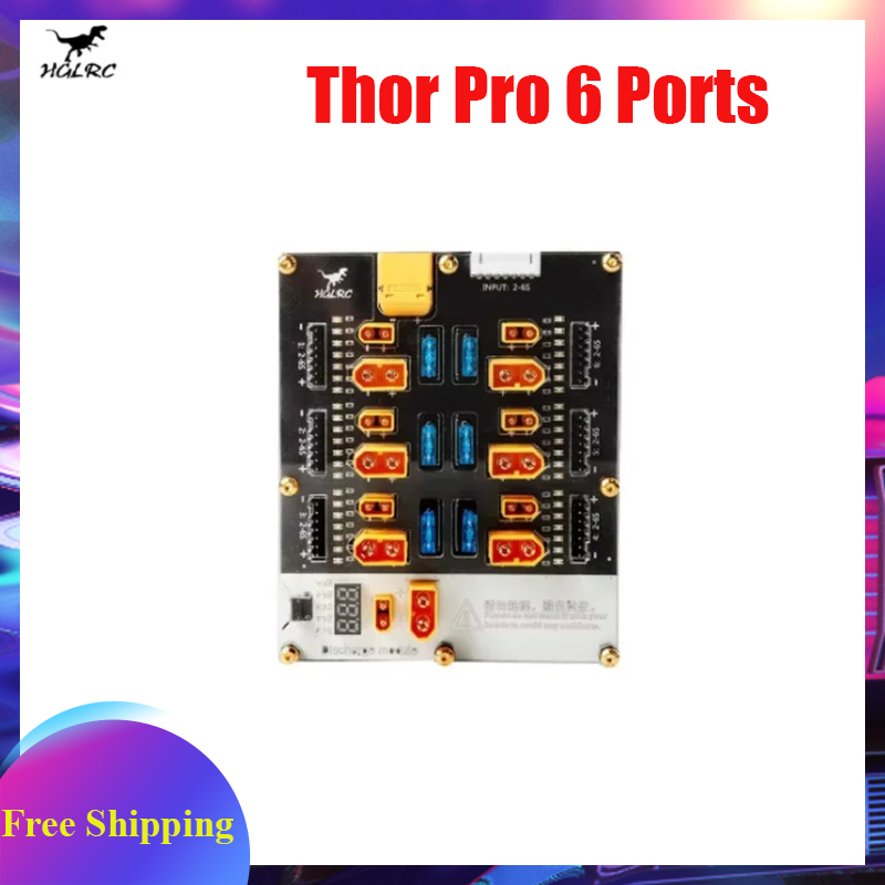 HGLRC Thor Pro 6 Ports Battery – обзор и цена Lipo Parallel Charging Board