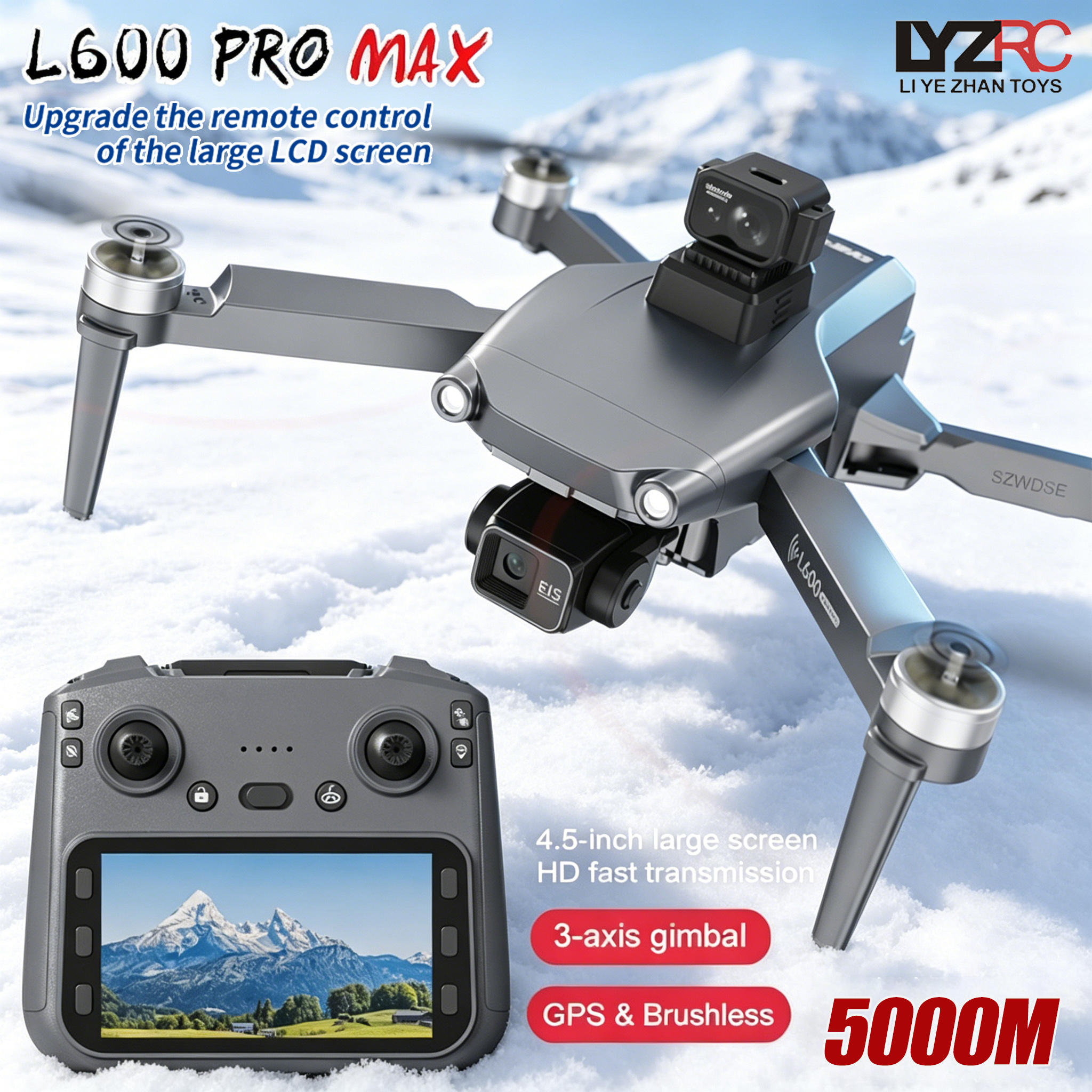 L600 MAX GPS Drone Professiona – обзор и цена Drone Rc With Screen