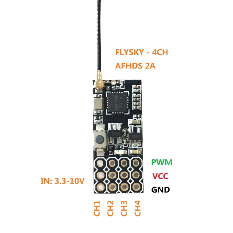 Flysky FS2A Mini Receiver 4CH  – обзор и цена Drone Helicopter Rc