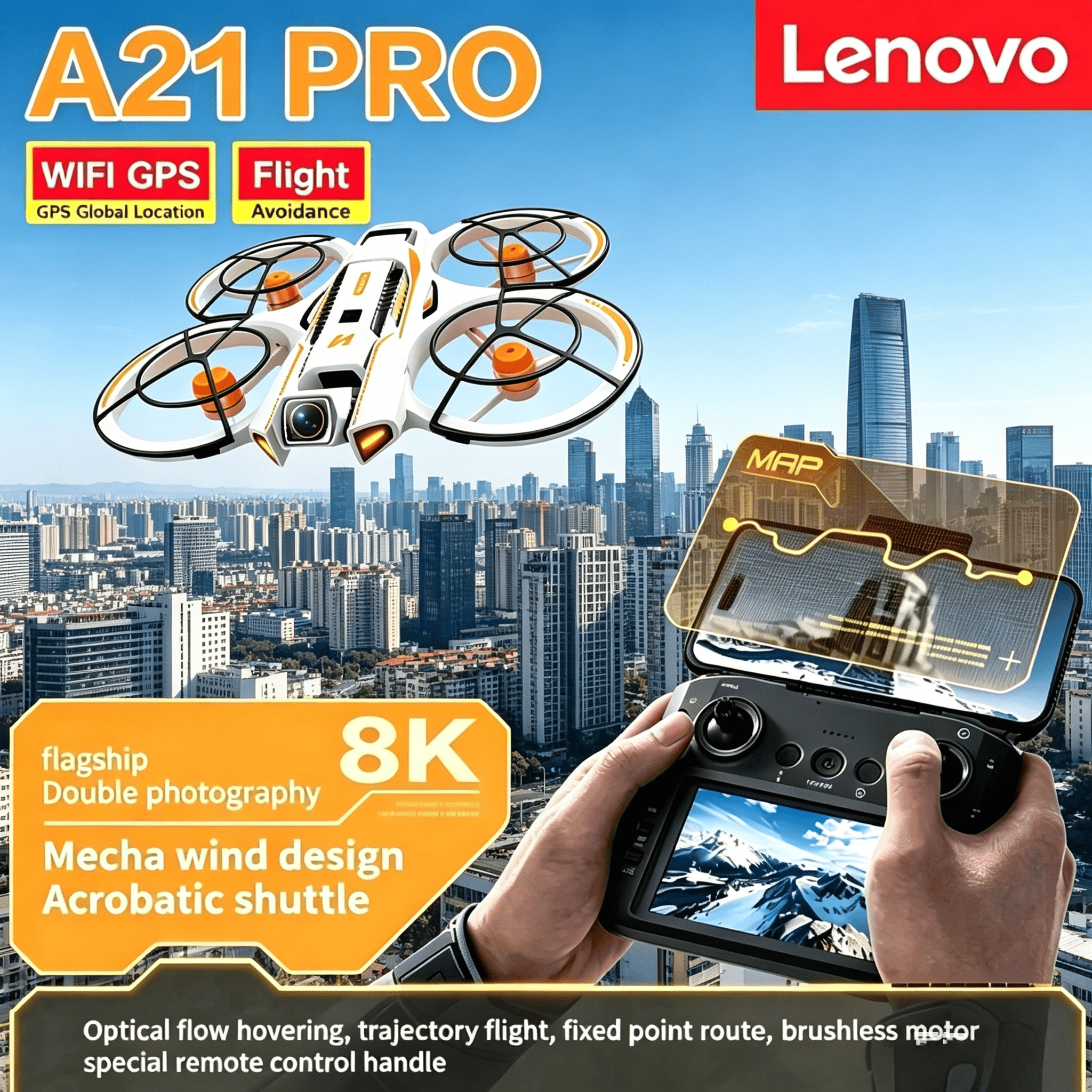 Lenovo A21Pro 8K GPS Drone 5G  – обзор и цена Drone Top Rc