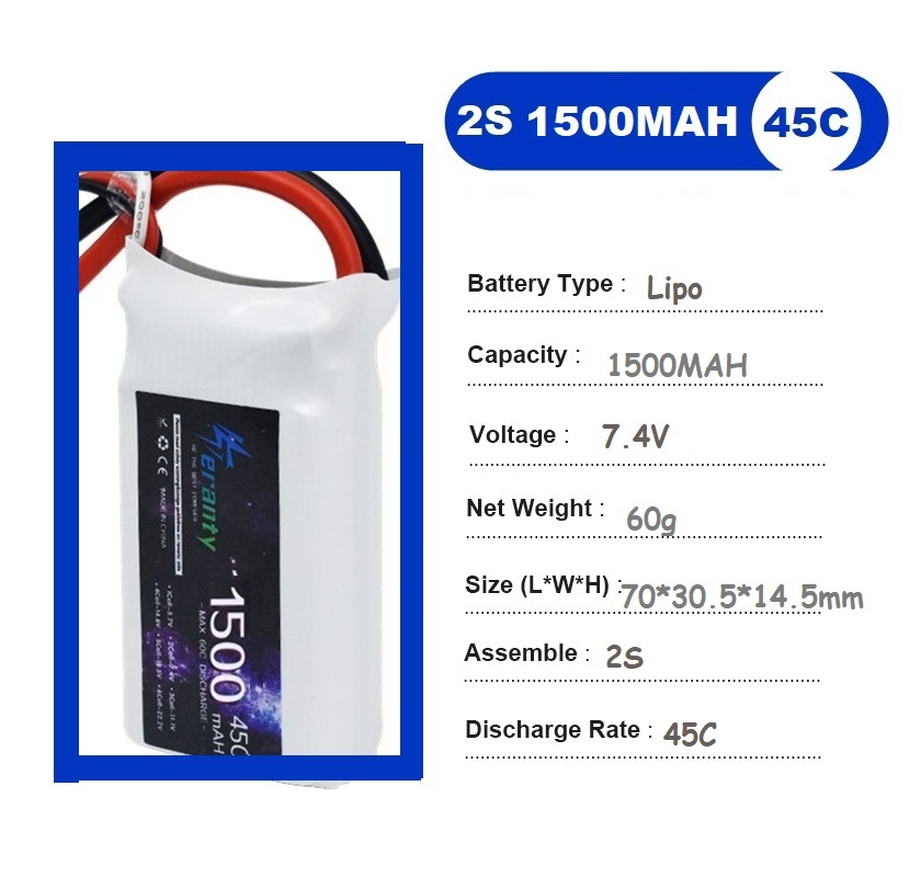 2PCS 7.4V Lipo 2S Battery 1500 – обзор и цена Drone Carrera Rc