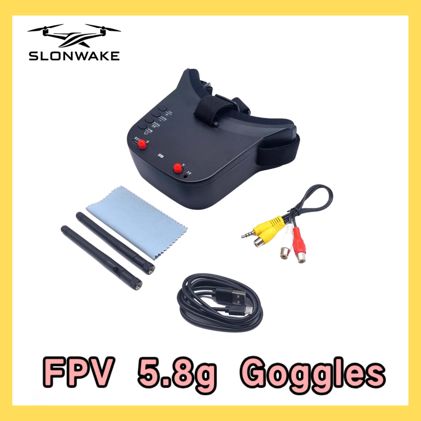 SLONWAKE 5.8G 48CH FPV 400mw V – обзор и цена Drone Rc Car