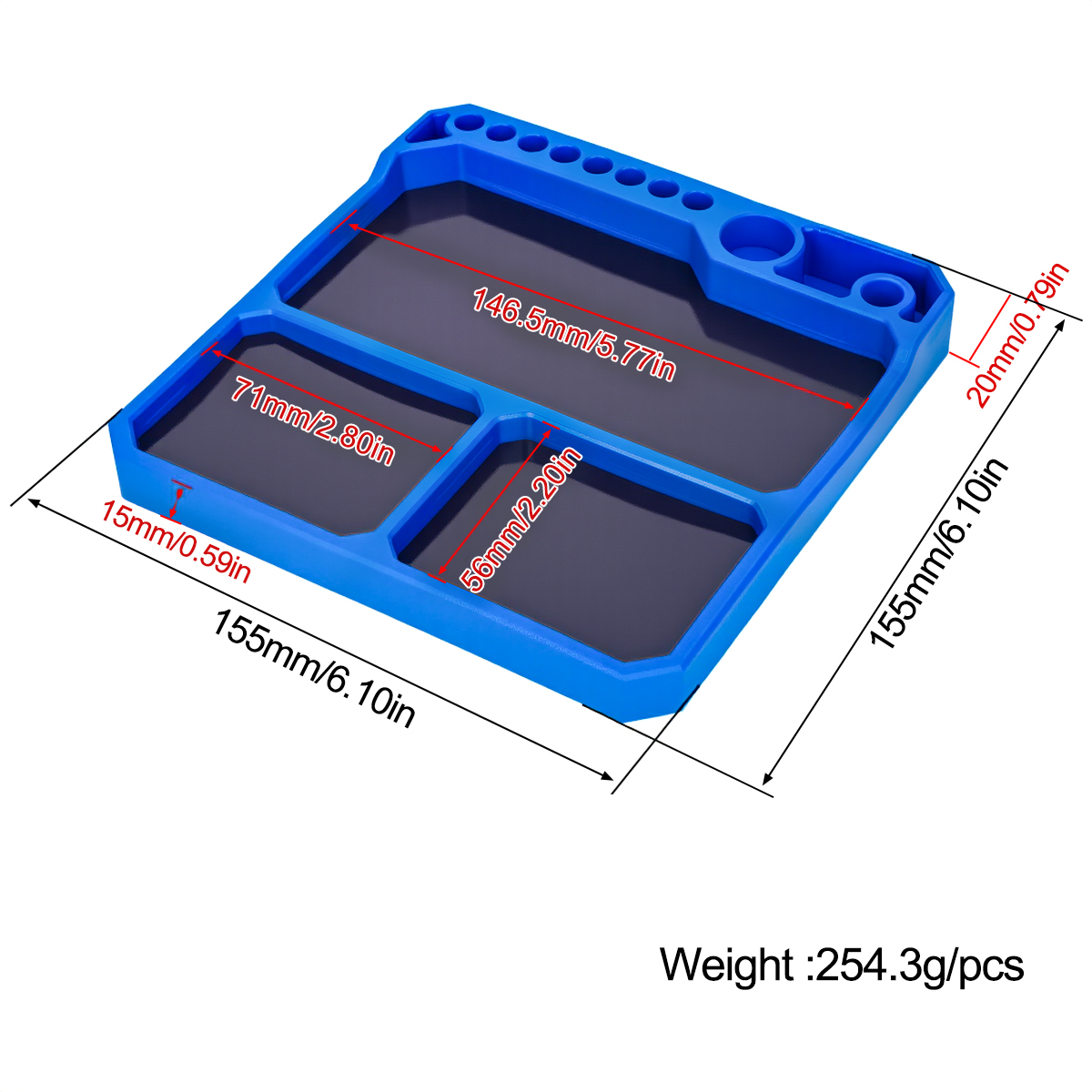 1Pcs Silicone Parts Tray with  – обзор и цена Drone Rc Car